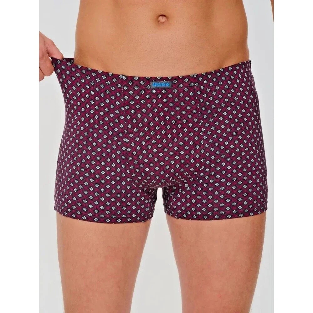 Men's XS Multicolor Print Trunks Underwear Trunk Boxer Briefs Soft Breathable